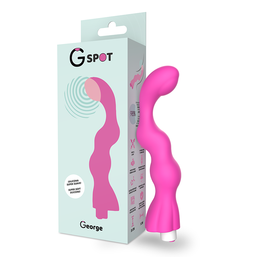 G-SPOT - VIBRADOR G-SPOT GEORGE DE GOMA ROSA