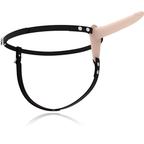 FETISH SUBMISSIVE HARNESS - VIBRATORE IN SILICONE FLESH 15 CM