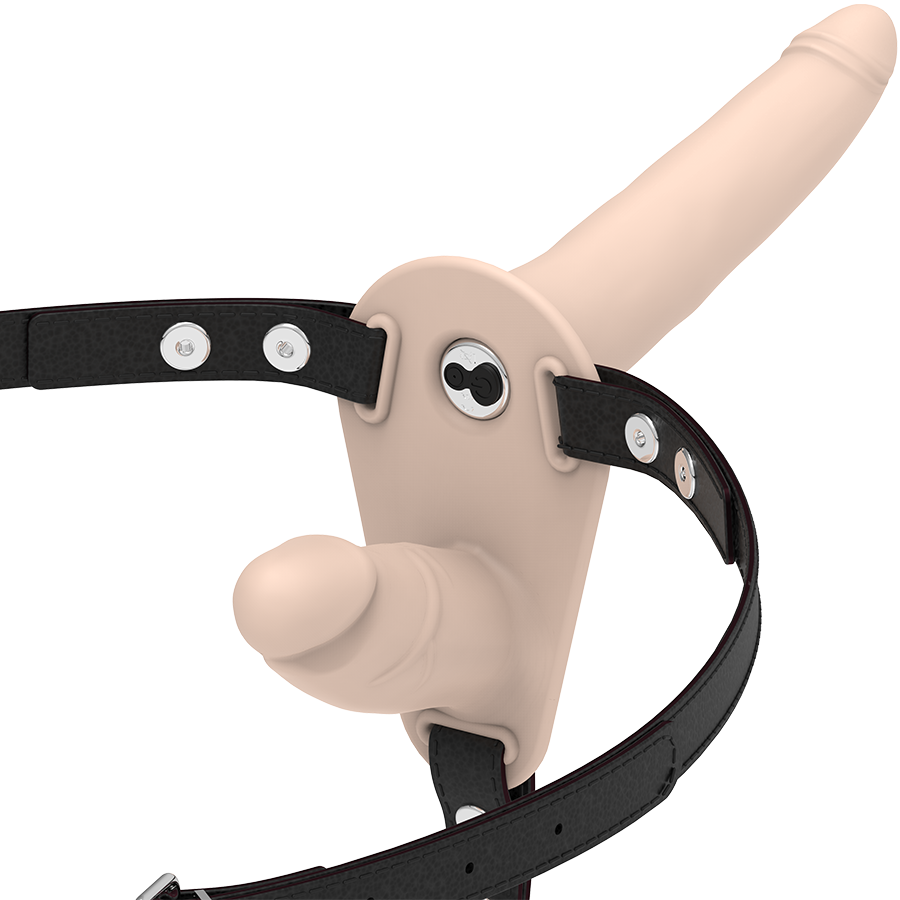 FETISH SUBMISSIVE HARNESS - VIBRATORE FLESH UP DOPPIA PENETRAZIONE