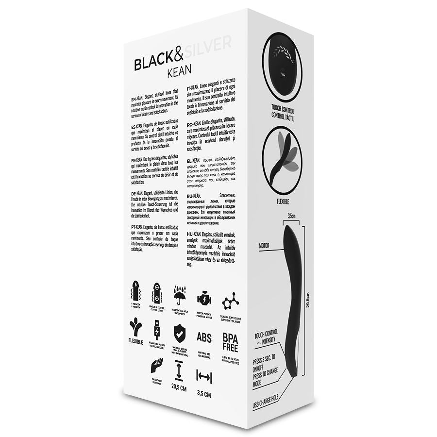 BLACK&SILVER - COMANDO TATTILE DEL VIBRATORE KEAN