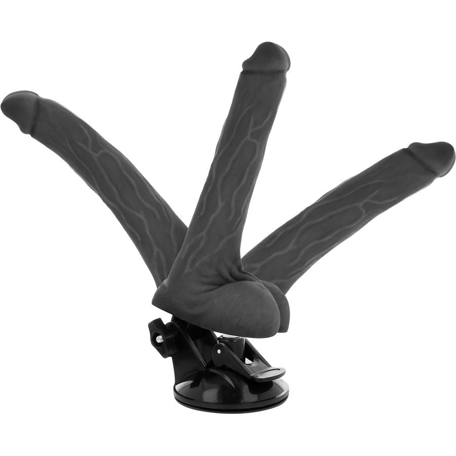 BASECOCK - VIBRATORE ARTICOLATO TELECOMANDATO NERO 18,5 CM -O- 4 CM