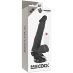 BASECOCK - VIBRATORE ARTICOLATO TELECOMANDATO NERO 20 CM -O- 4,5 CM