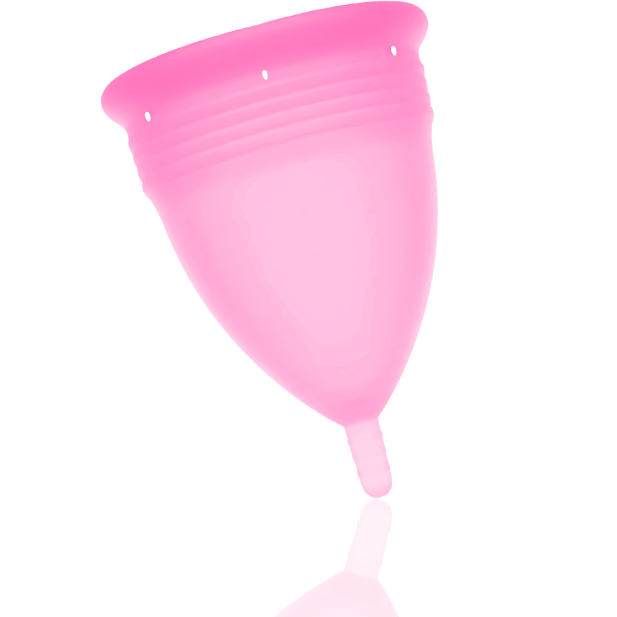 STERCUP - VERA MESTRUALE IN SILICONE FDA ROSA - TAGLIA L