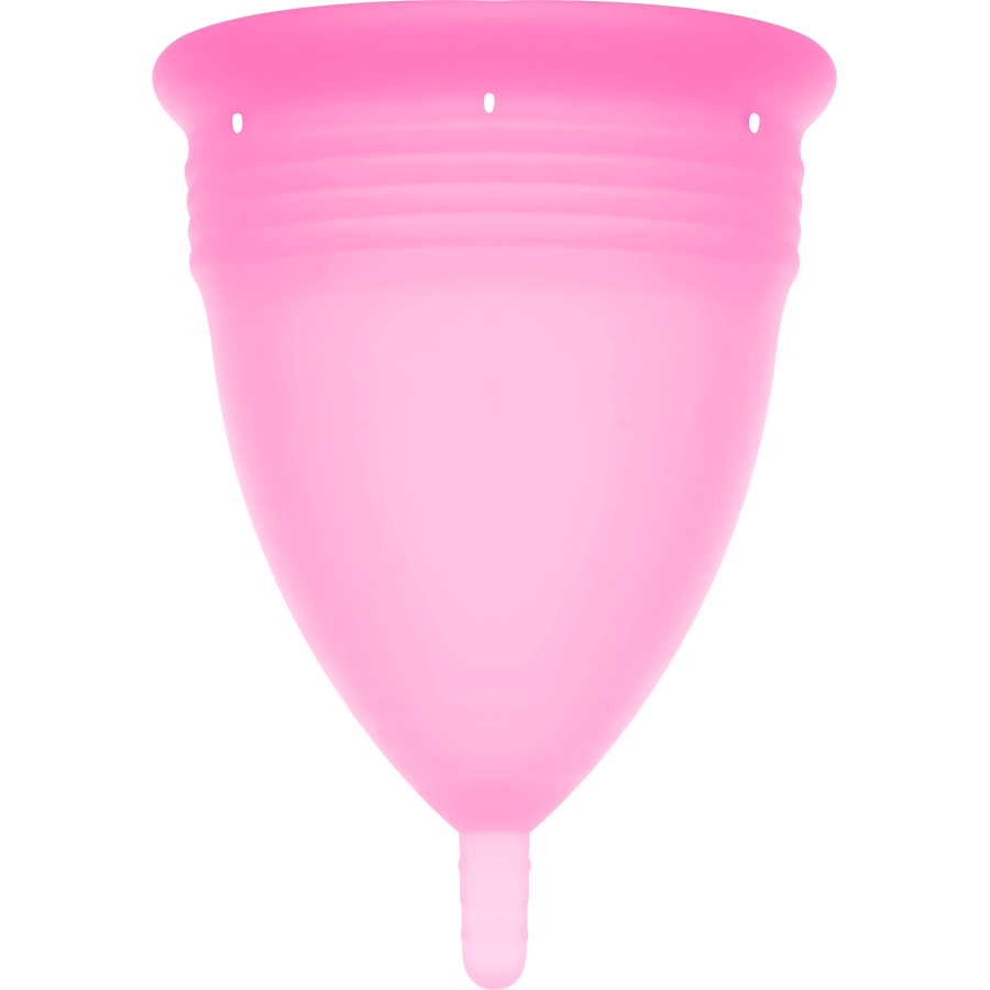 STERCUP - VERA MESTRUALE IN SILICONE FDA ROSA - TAGLIA L