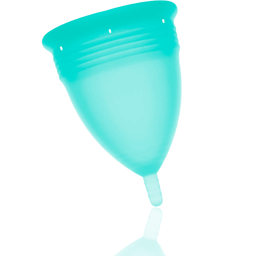 STERCUP - COPA MENSTRUAL DE SILICONA FDA ACUAMARINA - TALLA S