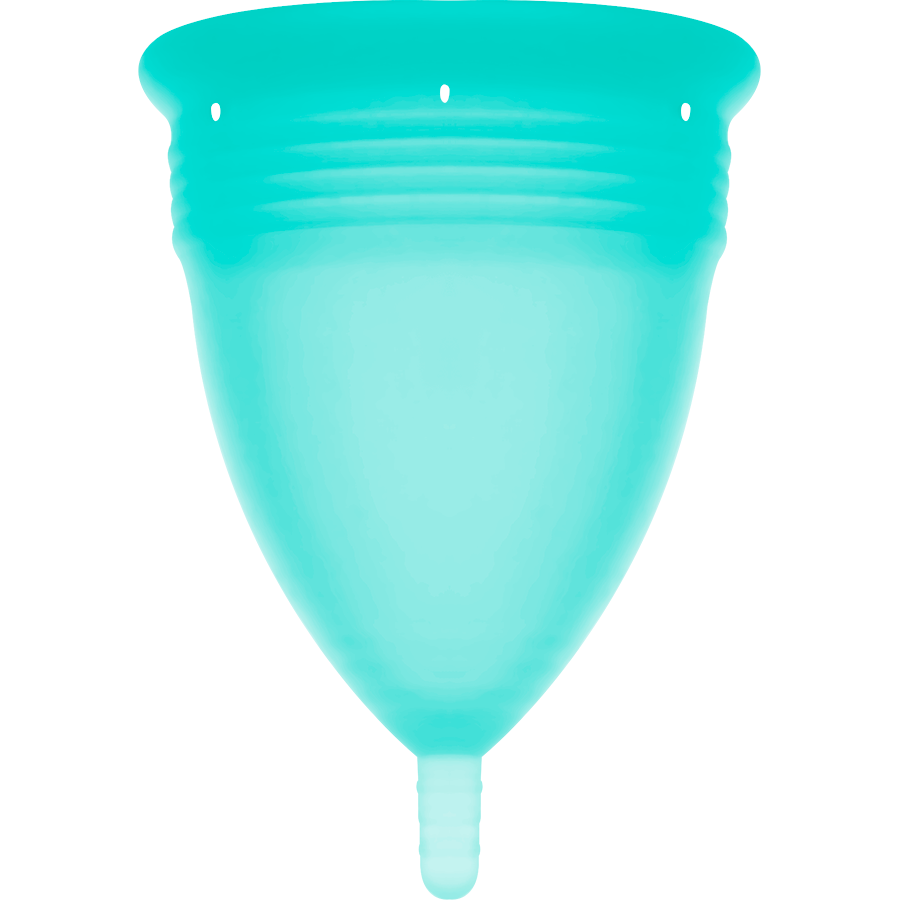 STERCUP - COPA MENSTRUAL DE SILICONA FDA ACUAMARINA - TALLA S