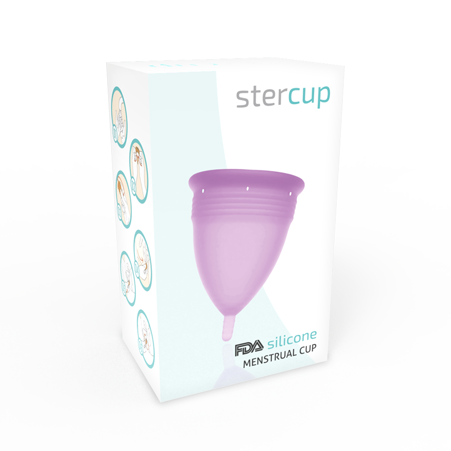 STERCUP - COPA MENSTRUAL DE SILICONA FDA LILA - TALLA S