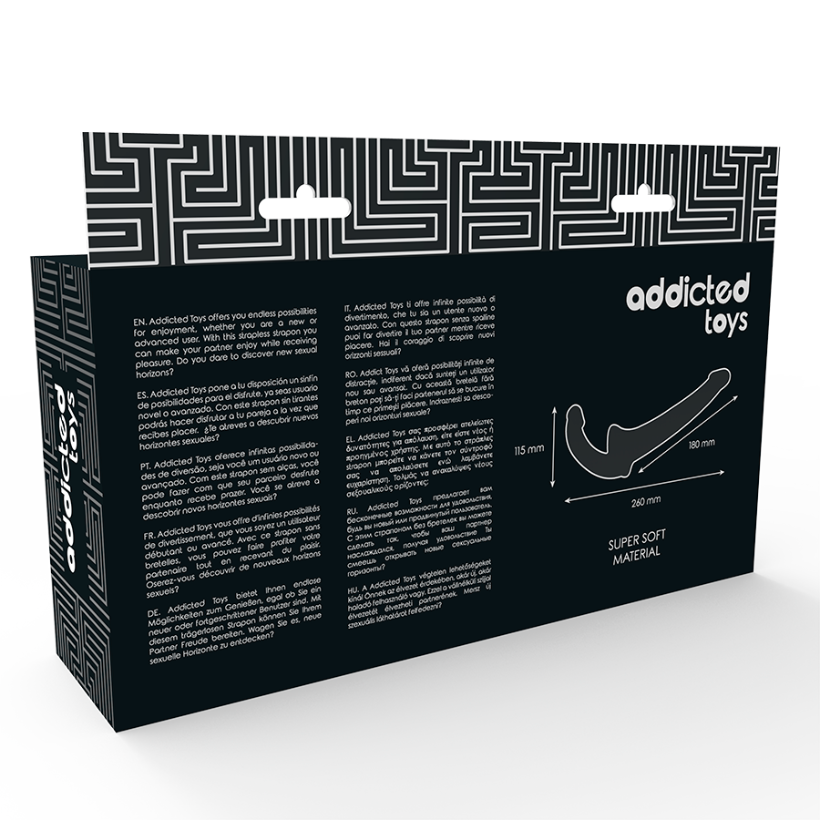 ADDICTED TOYS - GODE AVEC HARNAIS SANS SUPPORT NATUREL