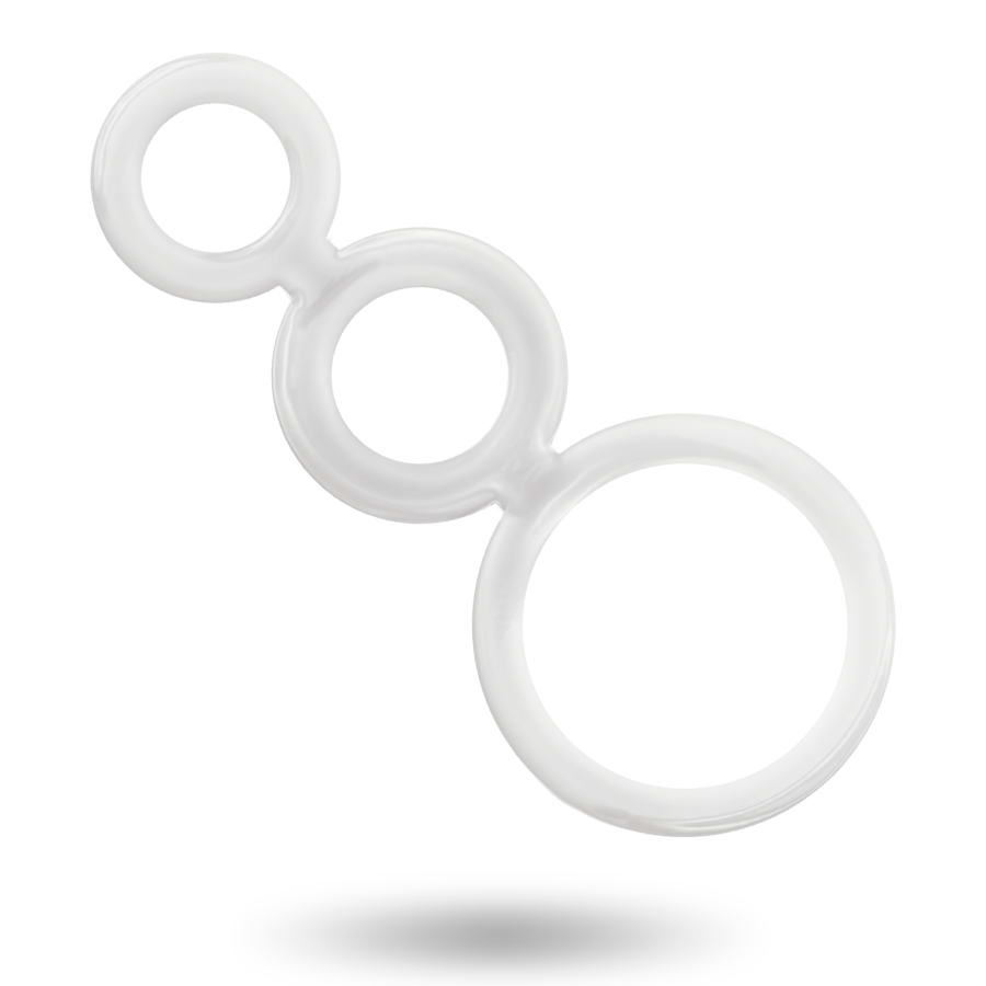 ADDICTED TOYS - TRANSPARENT COCK RING SET