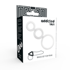 ADDICTED TOYS - TRANSPARENT COCK RING SET