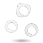 ADDICTED TOYS - SET DI ANELLI A C TRASPARENTI