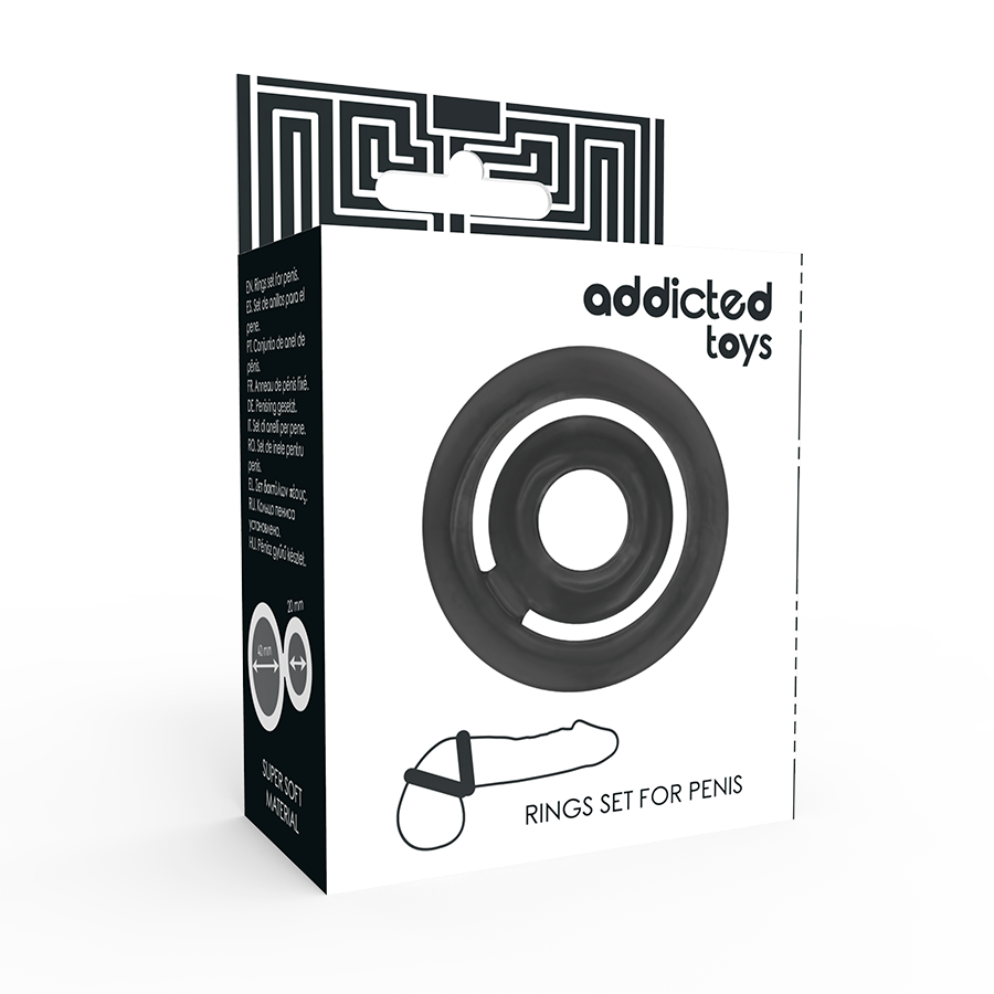ADDICTED TOYS - POTENZ- ANELLO PENE NERO