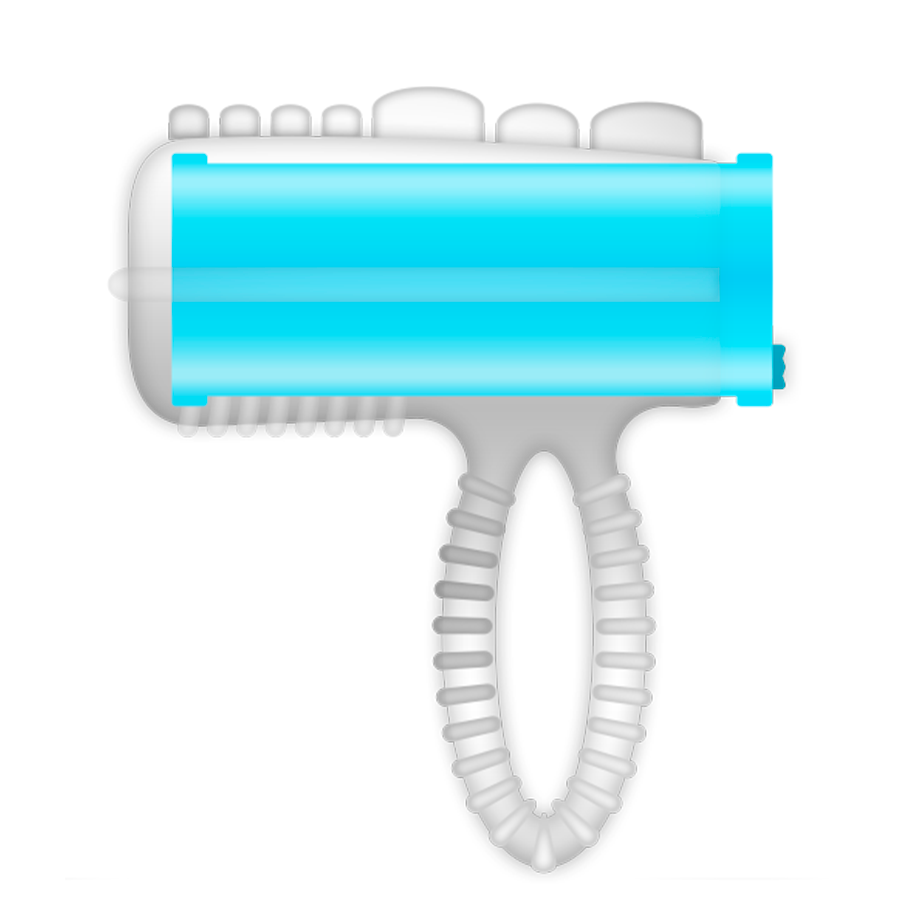 CASUAL LOVE - ANELLO VIBRANTE PER LINGUA BLU