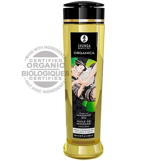 SHUNGA - ORGANIC NATURAL MASSAGE OIL 240 ML