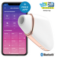 SATISFYER - ESTIMULADOR Y VIBRADOR AIR LOVE TRIANGLE BLANCO
