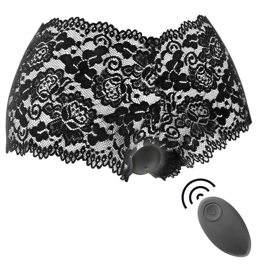 BLACK&SILVER - ZARA ESTIMULADOR A CONTROL REMOTO CON BRAGUITAS GRATIS