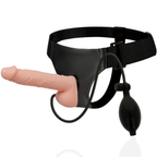 HARNESS ATTRACTION - HARNAIS PETER AVEC PÉNIS GONFLABLE 18 CM -O- 3.5 CM