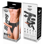 HARNESS ATTRACTION - HARNAIS CREUX BENNY AVEC VIBRATEUR 15 CM -Ø- 4,5 CM
