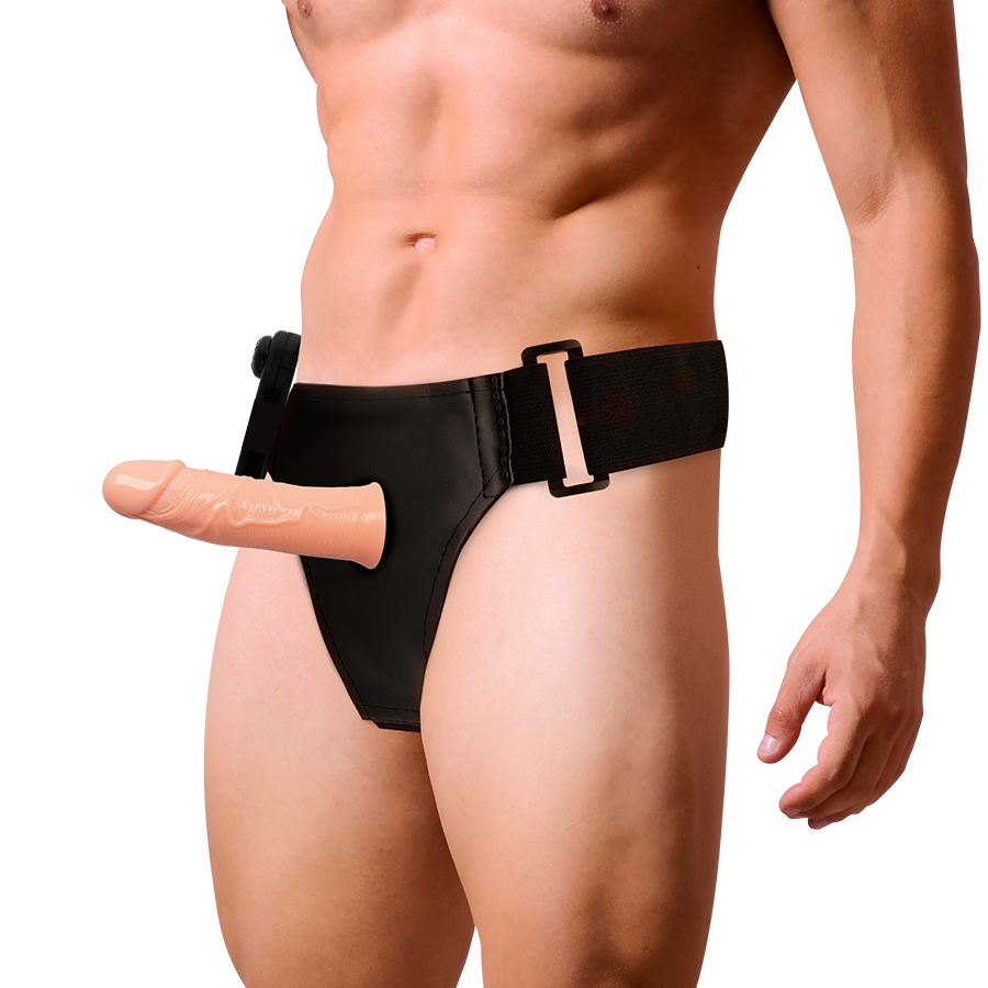 HARNESS ATTRACTION - GREGORY HOLLOW HARNAIS AVEC VIBRATEUR 16.5 CM -O- 4.3 CM