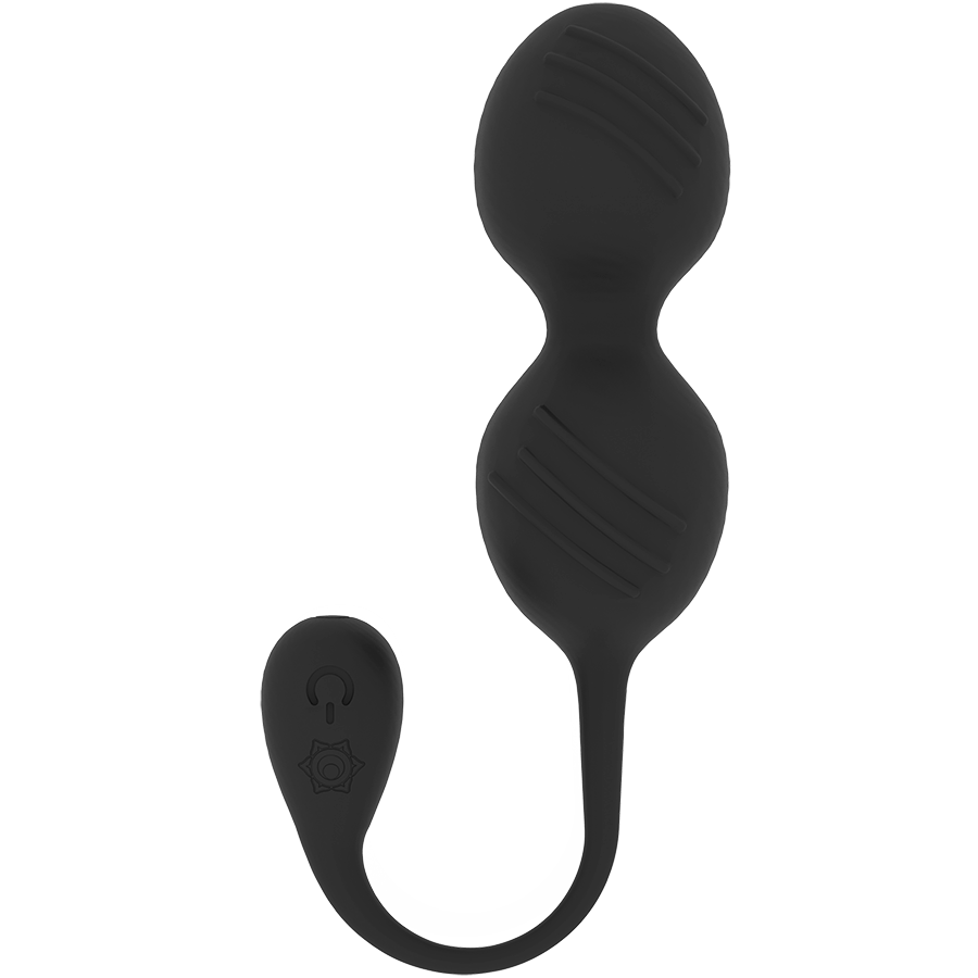 RITHUAL - NISHA BLACK RECHARGEABLE VIBRATING KEGEL BALLS