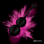 RITHUAL - NISHA BLACK RECHARGEABLE VIBRATING KEGEL BALLS