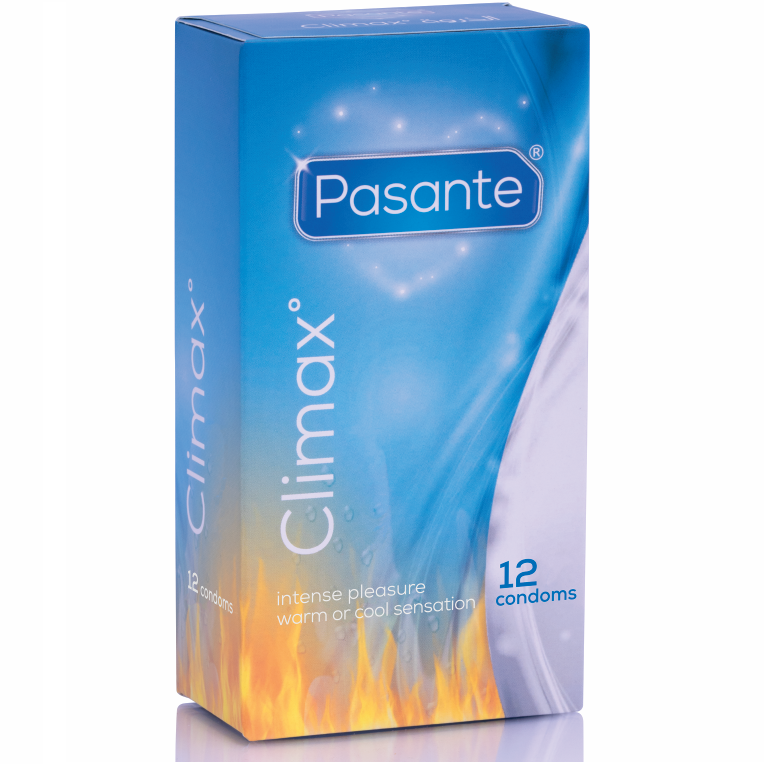 PASANTE - PRESERVATIVOS CLIMAX 6 EFECTO CALOR + 6 EFECTO FRÍO / 12 UNIDADES