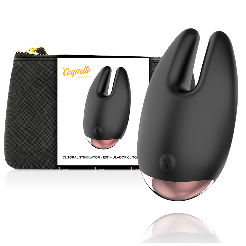 COQUETTE CHIC DESIRE - BLACK/GOLD CLITORAL STIMULATOR