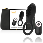 COQUETTE CHIC DESIRE - RECHARGEABLE REMOTE CONTROL COCKRING BLACK/GOLD