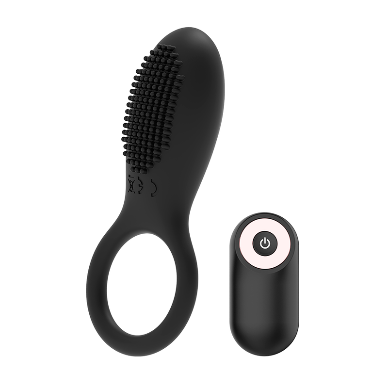 COQUETTE CHIC DESIRE - RECHARGEABLE REMOTE CONTROL COCKRING BLACK/GOLD