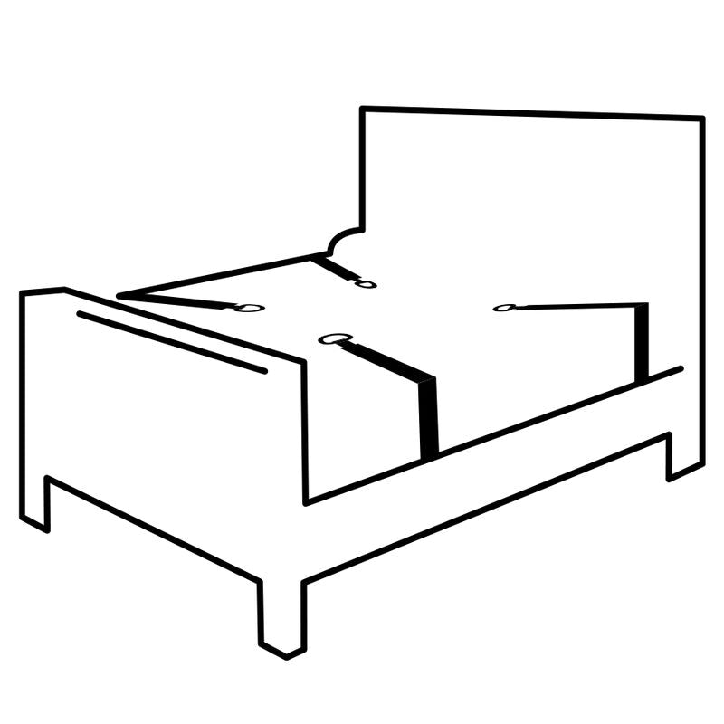 DARKNESS - SET DI FISSAGGI PER LETTO