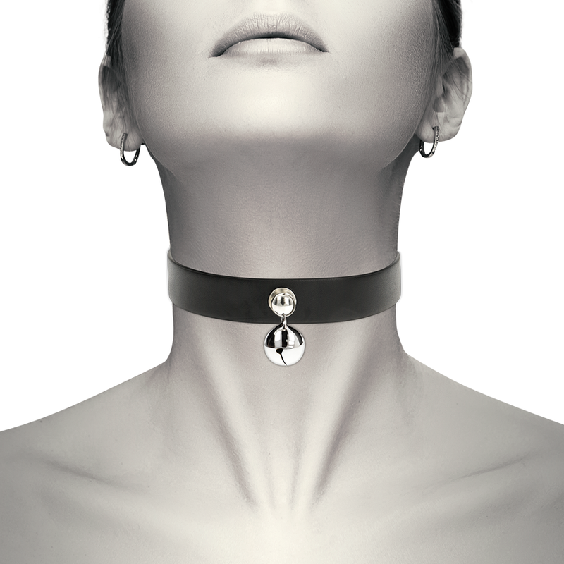 COQUETTE CHIC DESIRE - COLLANA DA DONNA IN PELLE VEGANA CON SONAGLIO