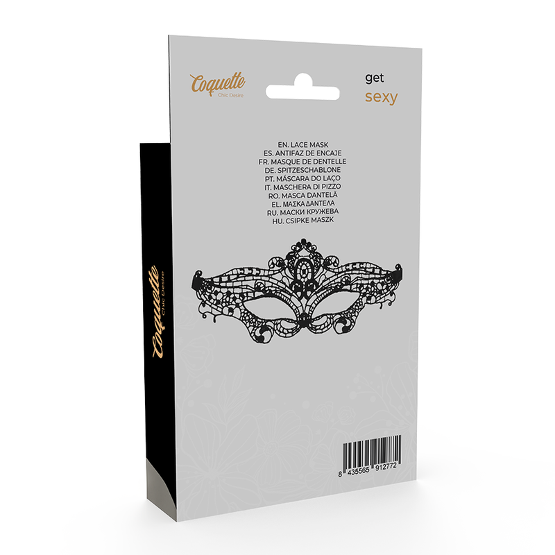 COQUETTE CHIC DESIRE - MASCHERA IN PIZZO NERO FINE