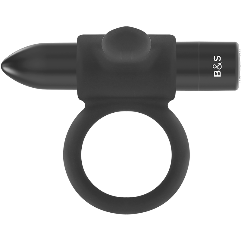 BLACK&SILVER - ANILLO RECARGABLE CAMERON NEGRO