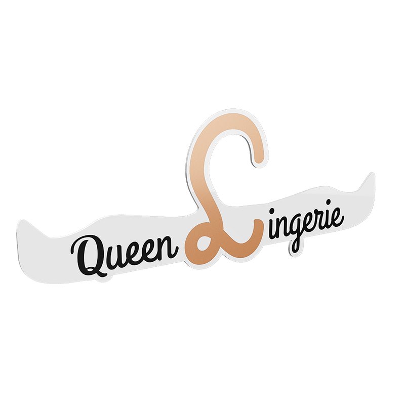 QUEEN LINGERIE - PERCHA PARA LENCERÍA 27,5 CM 1 UNIDAD