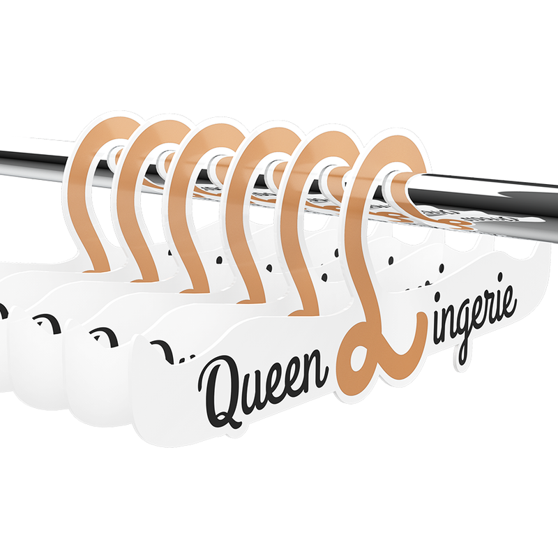 QUEEN LINGERIE - PERCHA PARA LENCERÍA 27,5 CM 1 UNIDAD