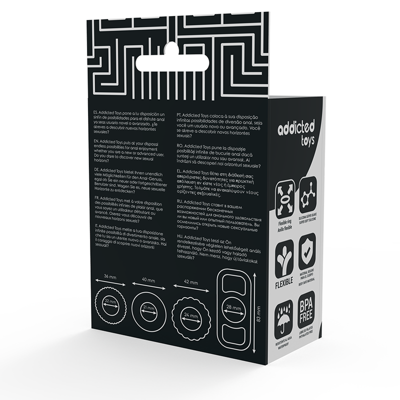 ADDICTED TOYS - SET DI 4 ANELLI PENIENE