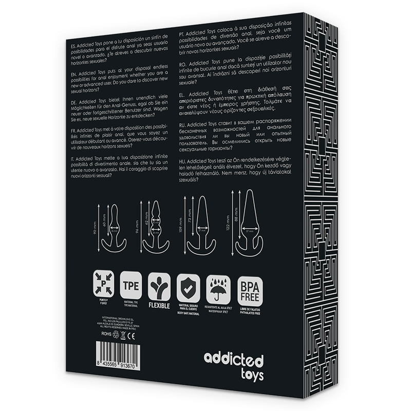 ADDICTED TOYS - SET DE 4 TAPONES ANALES