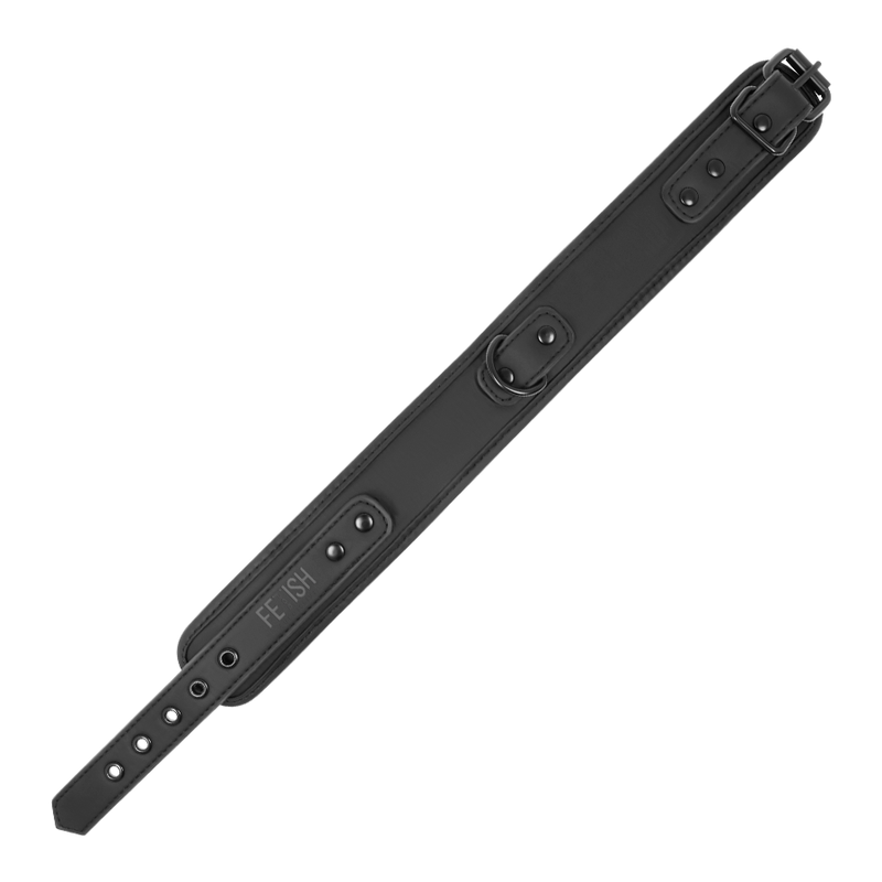 FETISH SUBMISSIVE - COLLIER CHAÎNE DOUBLURE EN NÉOPRÈNE