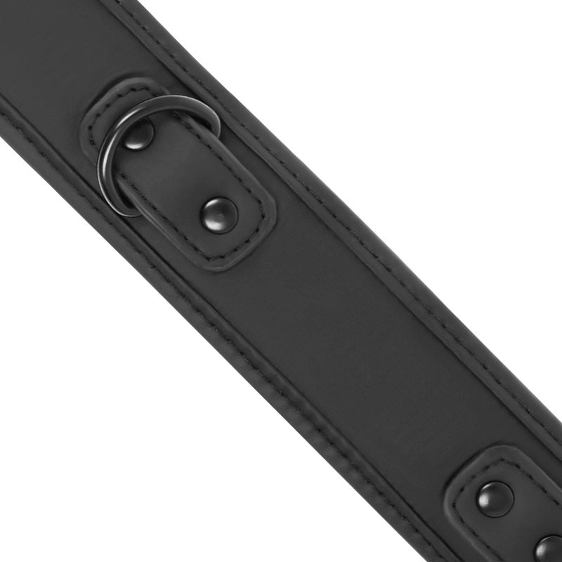 FETISH SUBMISSIVE - COLLIER CHAÎNE DOUBLURE EN NÉOPRÈNE
