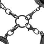 FETISH SUBMISSIVE - SET DI MANETTE PER POLSI E CAVIGLIE CON FODERA IN NEOPRENE