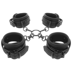 FETISH SUBMISSIVE - SET DI MANETTE PER POLSI E CAVIGLIE CON FODERA IN NEOPRENE