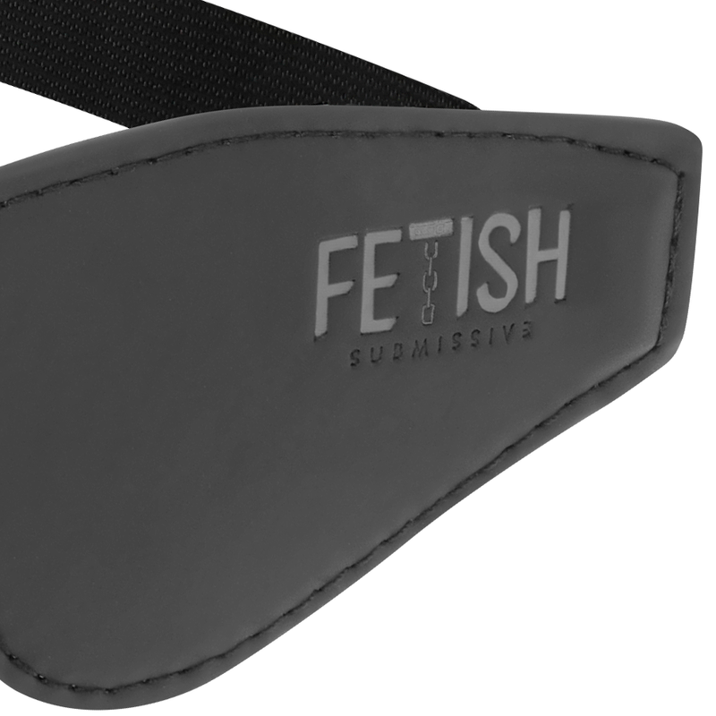 FETISH SUBMISSIVE - MÁSCARA DE CUERO VEGANO CON FORRO DE NEOPRENO