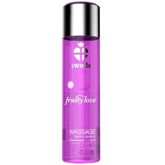 SWEDE - FRUITY LOVE EFFETTO RISCALDANTE OLIO DA MASSAGGIO LAMPONE, ROSA E RABARBARO 60 ML