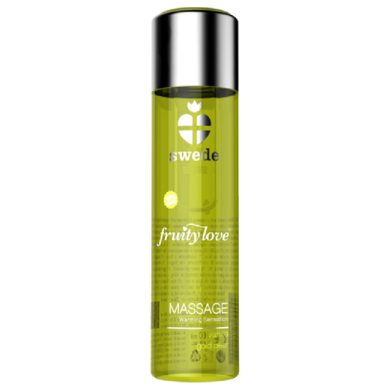 SWEDE - FRUITY LOVE EFFETTO RISCALDANTE OLIO DA MASSAGGIO VANIGLIA E PERA DORATA 120 ML