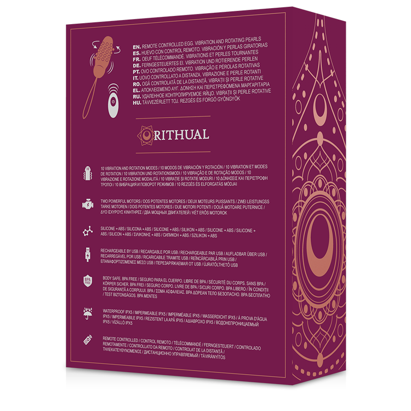 RITHUAL - SITA EGG TELECOMANDO ROTAZIONE SFERE + VIBRAZIONE