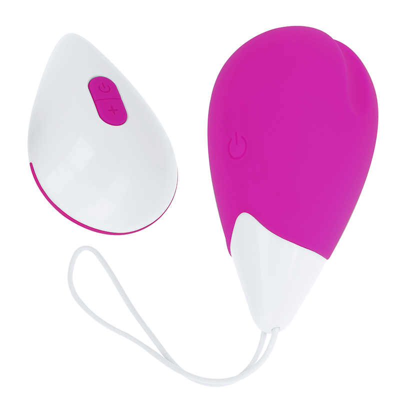 OHMAMA - UOVO VIBRANTE TESTURIZZATO 10 MODALITÀ VIOLA E BIANCO
