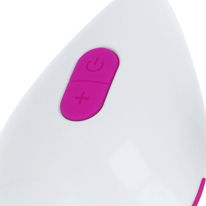 OHMAMA - UOVO VIBRANTE TESTURIZZATO 10 MODALITÀ VIOLA E BIANCO