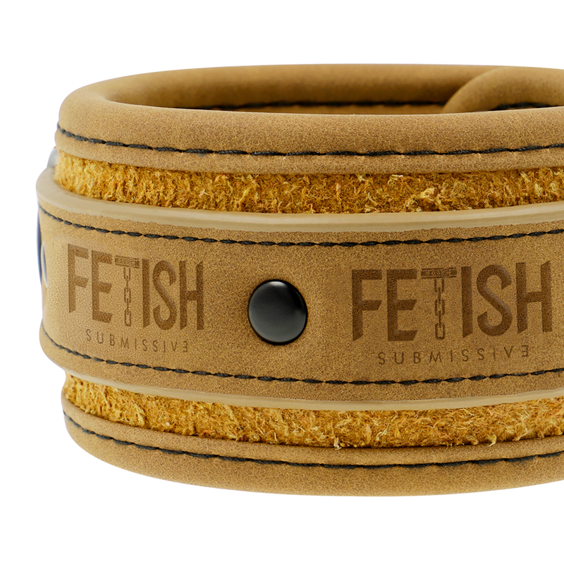 FETISH SUBMISSIVE ORIGEN - CAVIGLIERE IN PELLE VEGANA CON FODERA IN NEOPRENE
