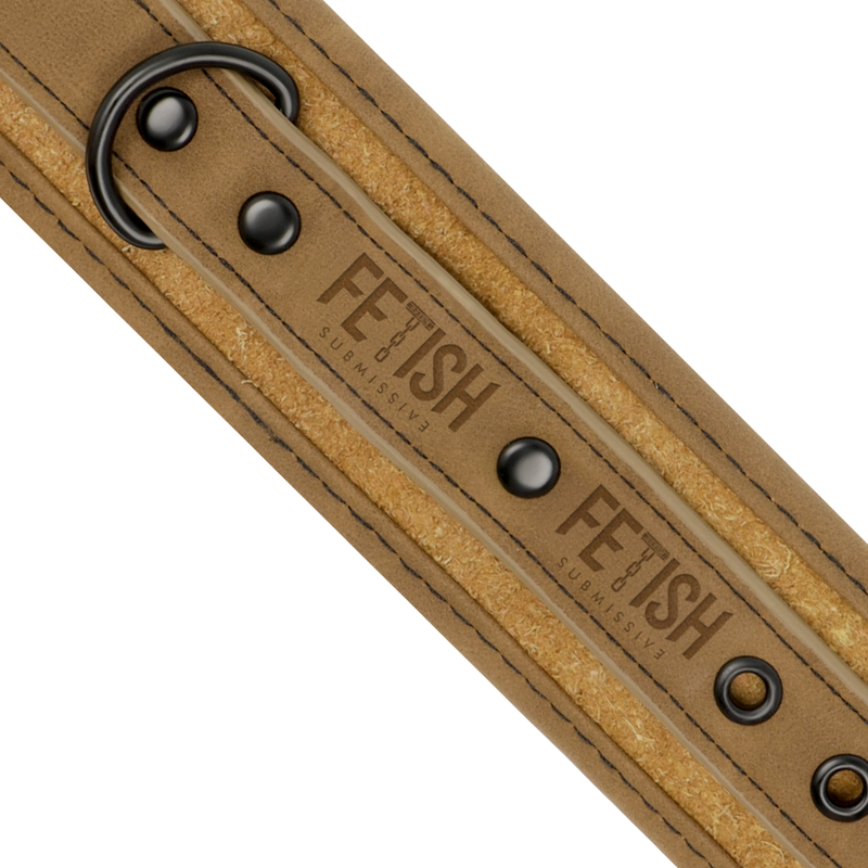 FETISH SUBMISSIVE ORIGEN - CAVIGLIERE IN PELLE VEGANA CON FODERA IN NEOPRENE