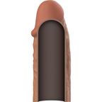 VIRILXL - EXTENSOR DE PENE MARRÓN DE SILICONA LÍQUIDA V3